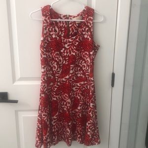 Michael Kohrs summer orange floral dress